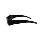 Wraparound Black Biker Shades – image 3