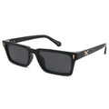 Chunky Rectangle Sunglasses W/ Metal Rivets