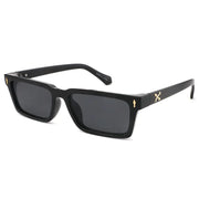 Chunky Rectangle Sunglasses W/ Metal Rivets – image 1