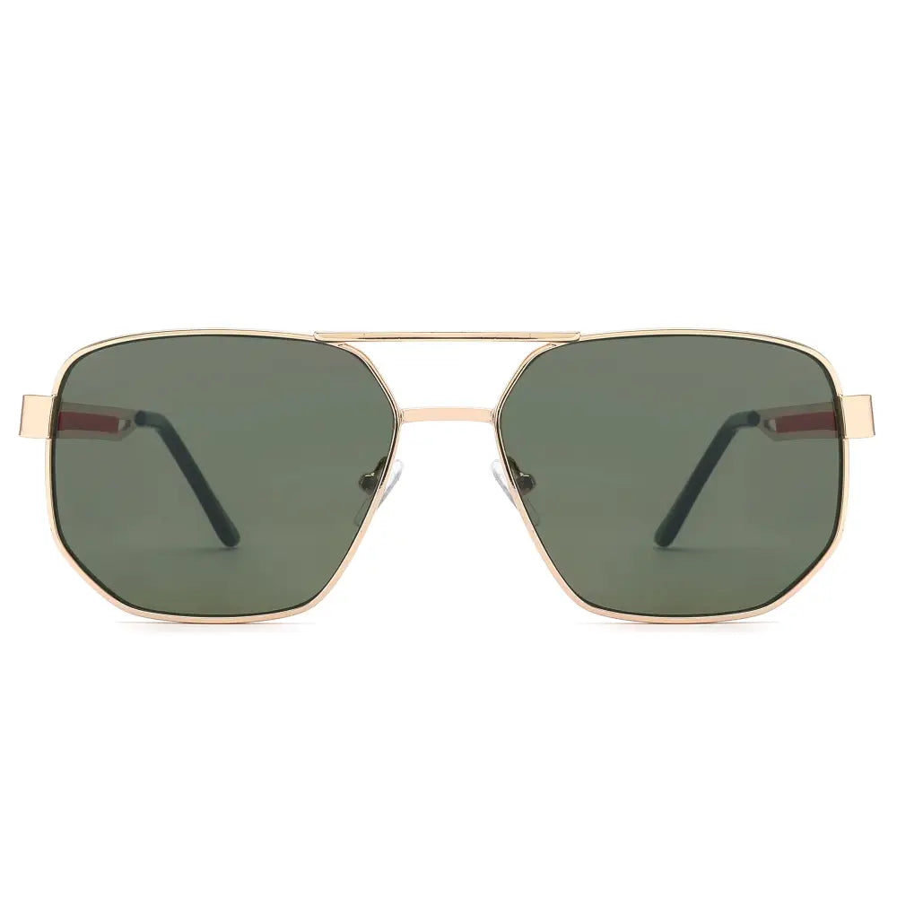 Hexagon Double Bridge Aviators