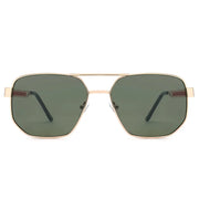 Hexagon Double Bridge Aviators – image 2