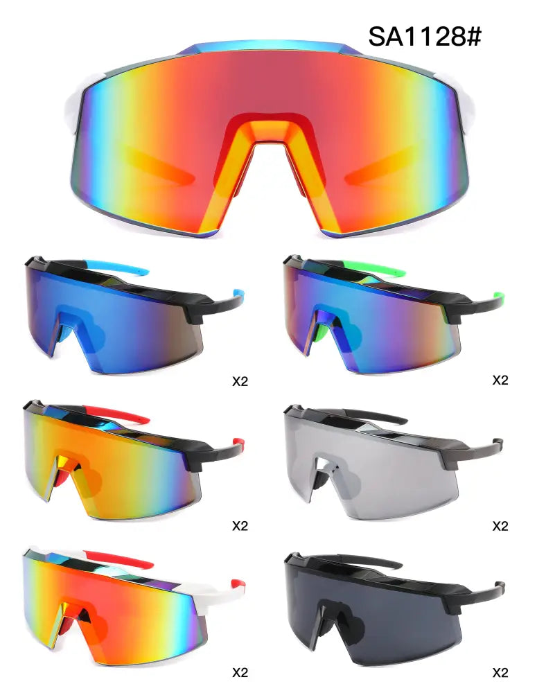 Oversized Shield Sport Sunglasses