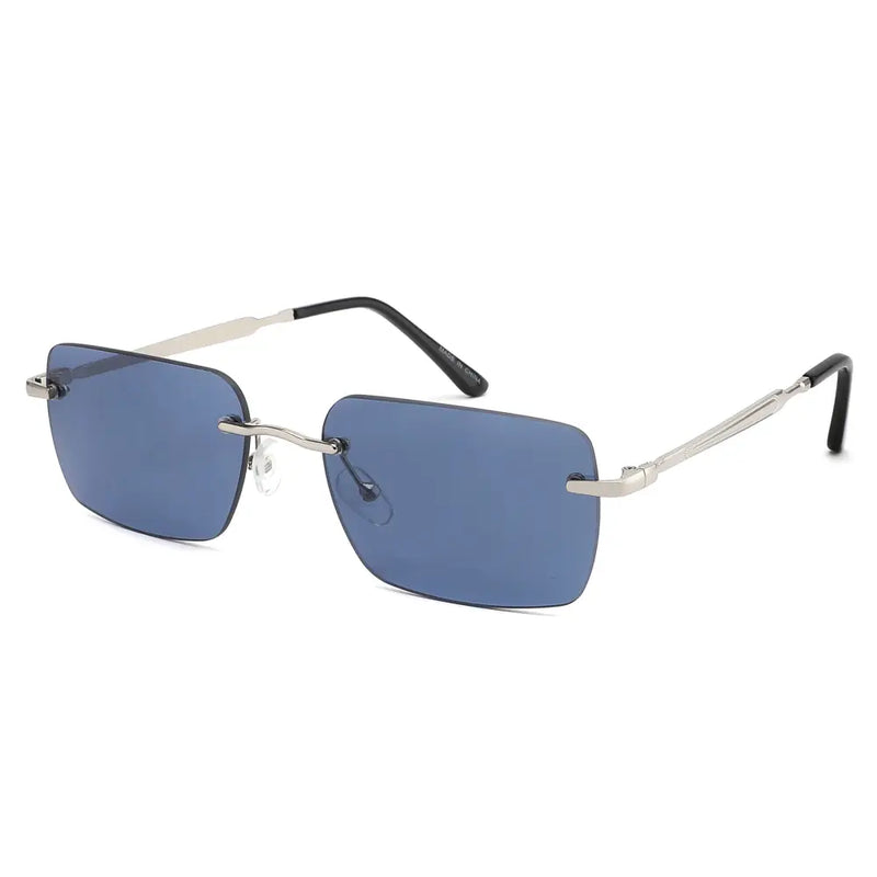 Rimless Thin Rectangle Sunglasses