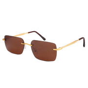 Rimless Thin Rectangle Sunglasses – image 6
