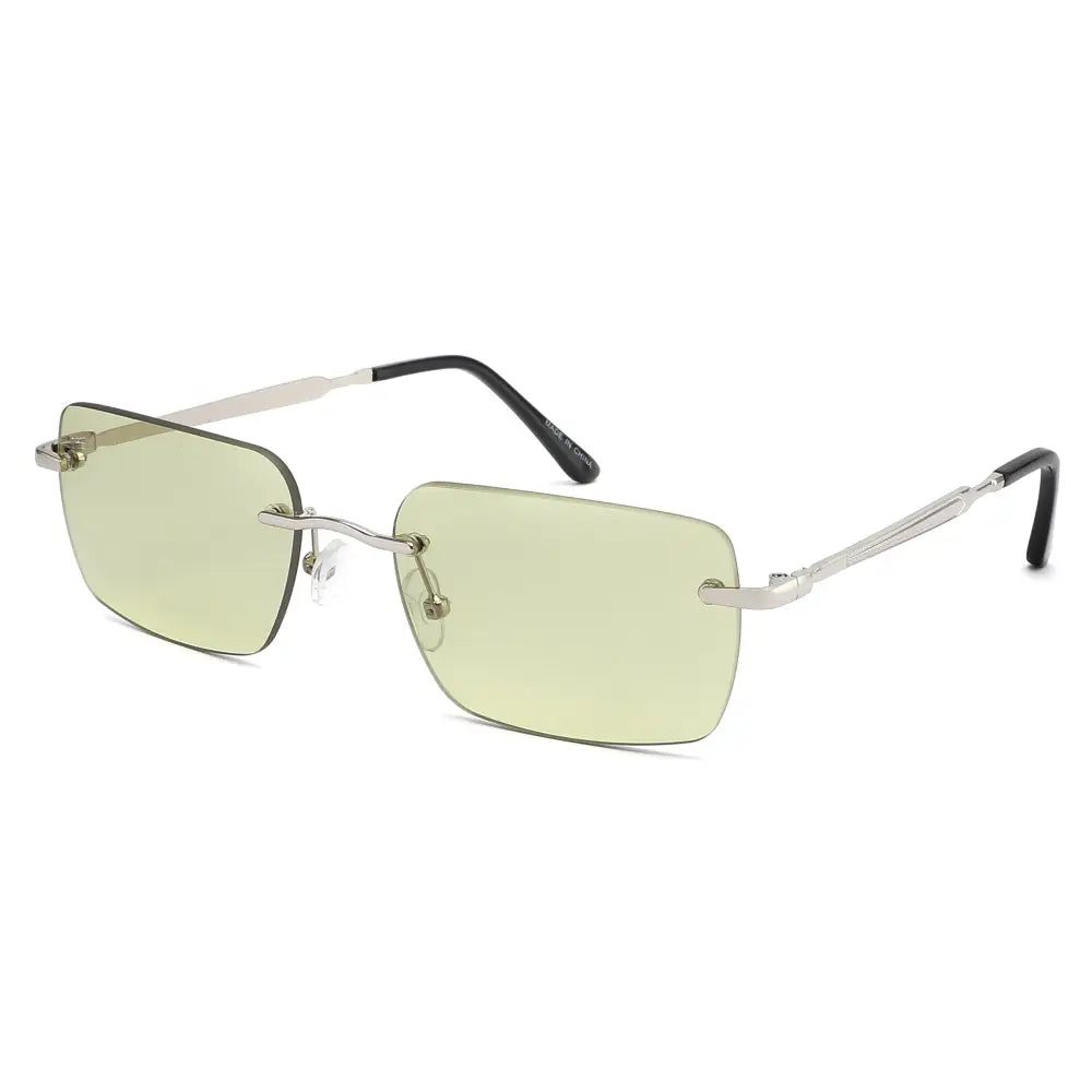 Rimless Thin Rectangle Sunglasses