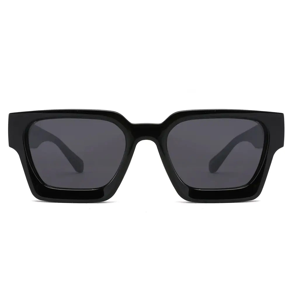 Chunky Square Sunglasses W/ Color Lens