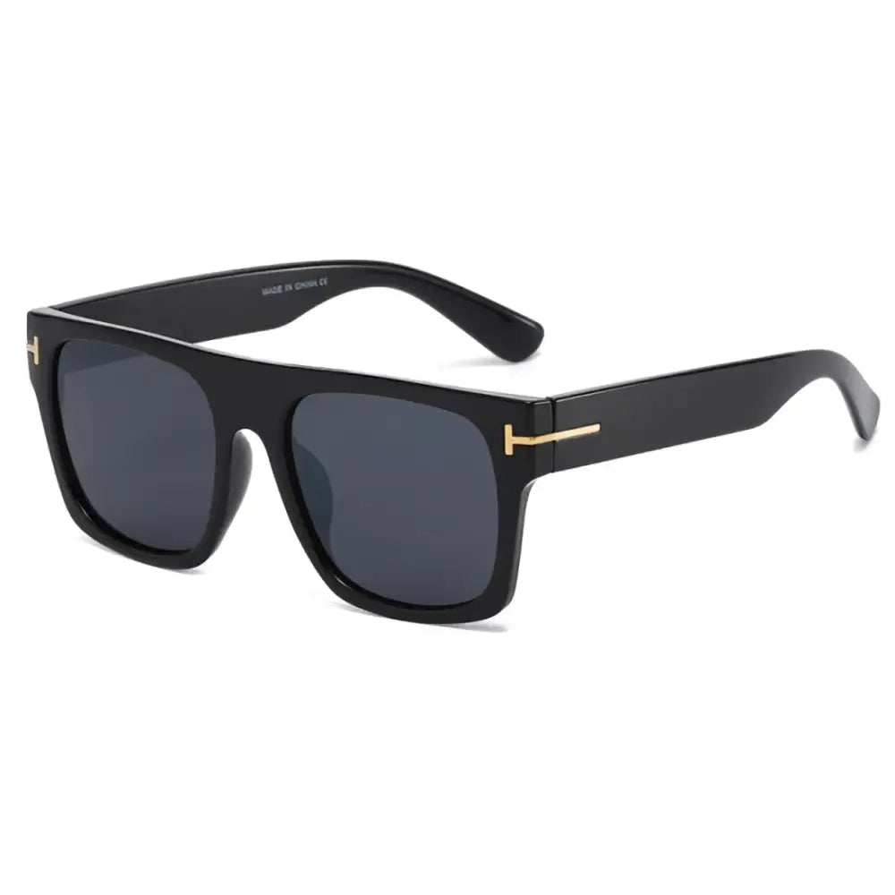Flat Top Square Sunglasses W/ T Hinge