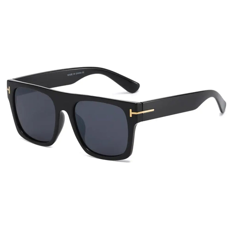 Flat Top Square Sunglasses W/ T Hinge