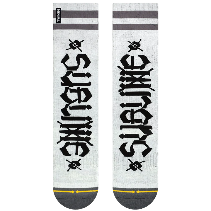 SUBLIME CHAZ WHITE TALL SOCK LRG