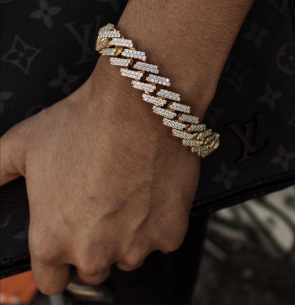 Diamond Cuban Link Bracelet (10mm) | The Gold Gods