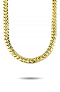 SOLID GOLD HOLLOW MIAMI CUBAN CHAIN-The Gold Gods