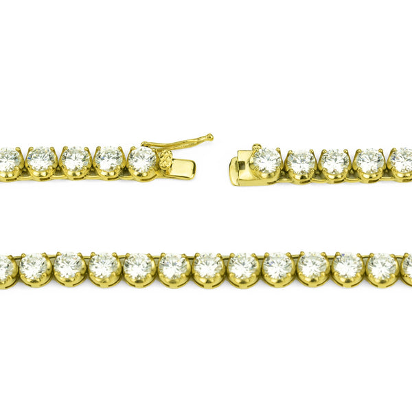 6MM Diamond Buttercup Tennis Bracelet in Gold