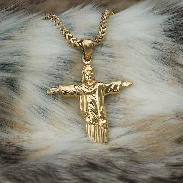 Christ The Redeemer Piece Necklace - The Gold Gods