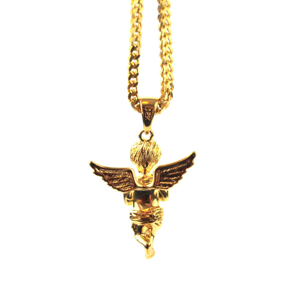 Micro Angel Piece Necklace - The Gold Gods