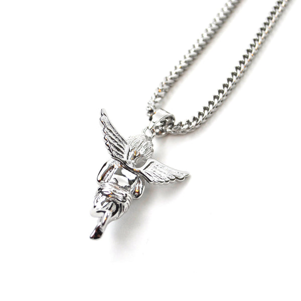 Micro Angel Piece with White Gold - The Gold Gods