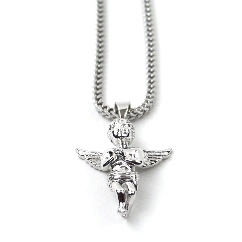 Micro Angel Piece with White Gold - The Gold Gods