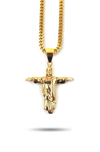 Christ The Redeemer Piece Necklace - The Gold Gods