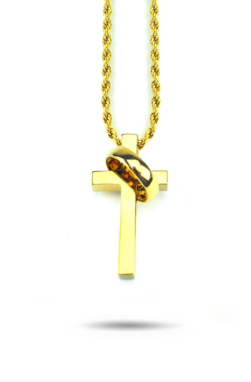 Circulum Cross Necklace - The Gold Gods