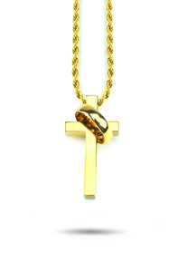 Circulum Cross Necklace - The Gold Gods