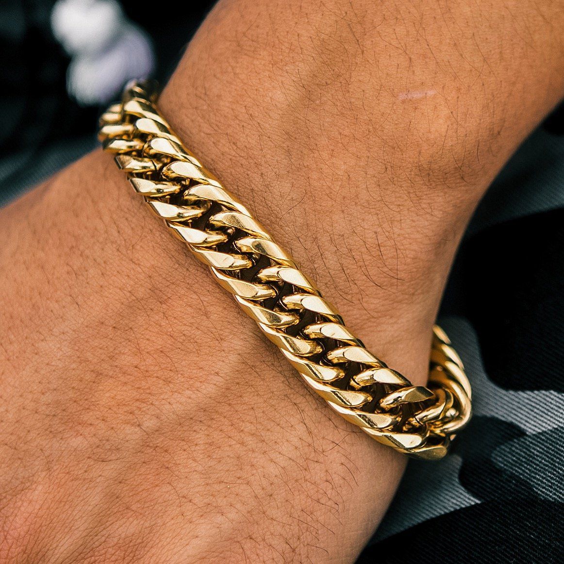 12mm Curved Cuban Link Bracelet – CALIFORNIA ACCESSORIES