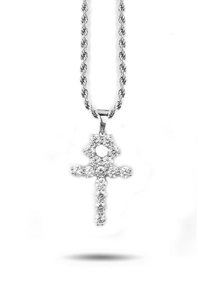 Diamond Ankh Necklace - The Gold Gods