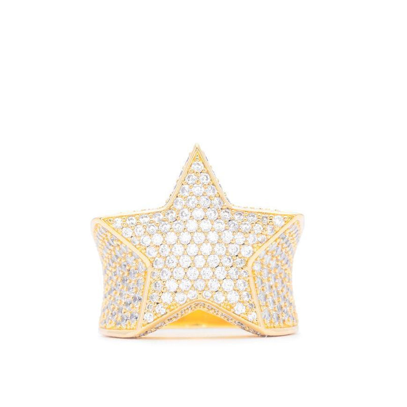 DIAMOND STAR RING IN GOLD
