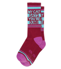 My Cat Says You're Dumb gym socks by Gumball Poodle