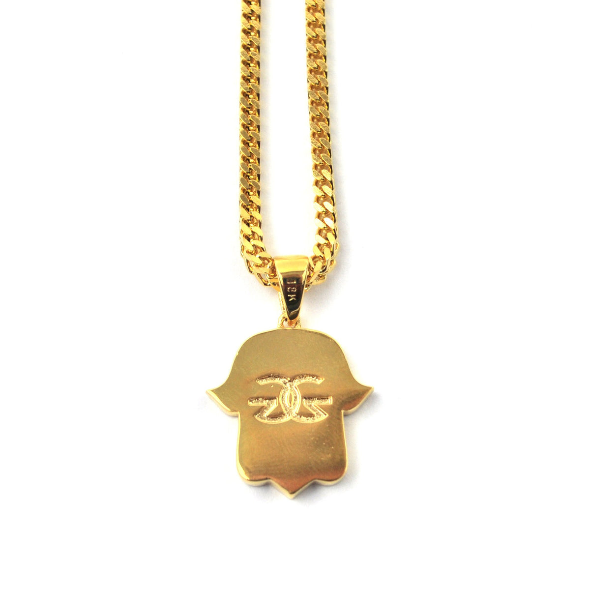 Hamsa Hand Piece Necklace - The Gold Gods