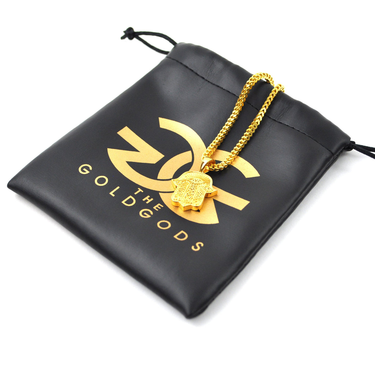 Hamsa Hand Piece Necklace - The Gold Gods