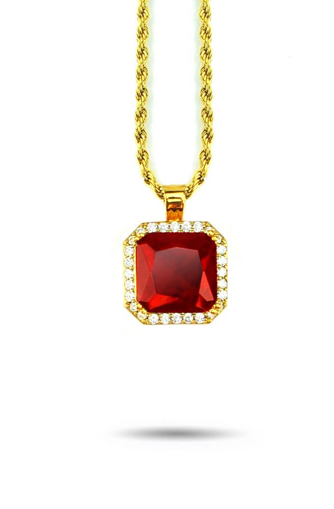 Aura Ruby Pendant - The Gold Gods