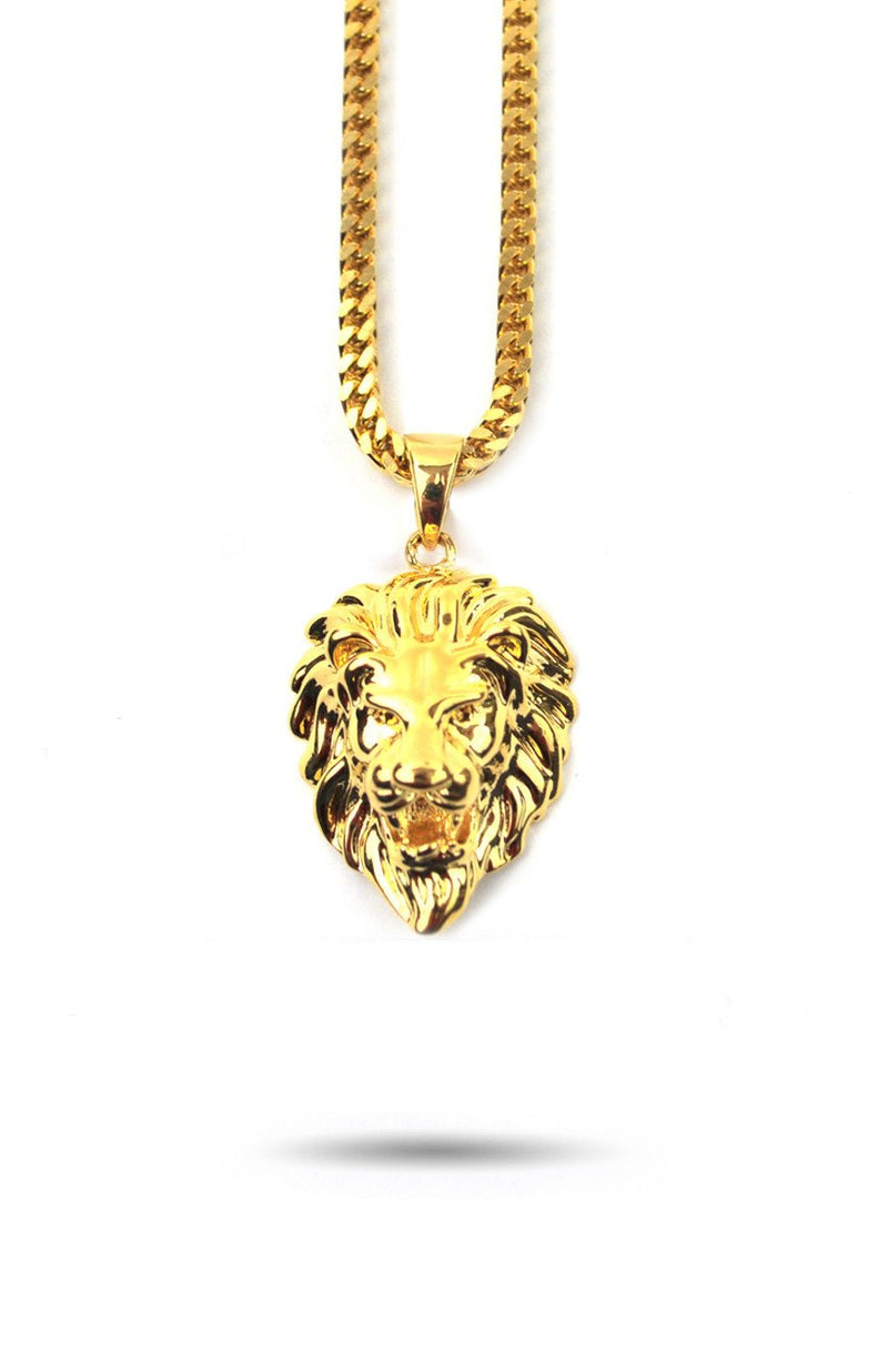 Micro Lion Head Piece - The Gold Gods