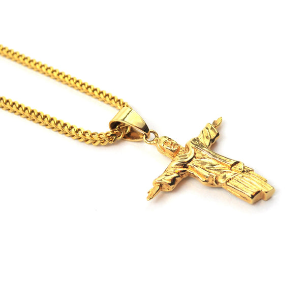 Christ The Redeemer Piece Necklace - The Gold Gods