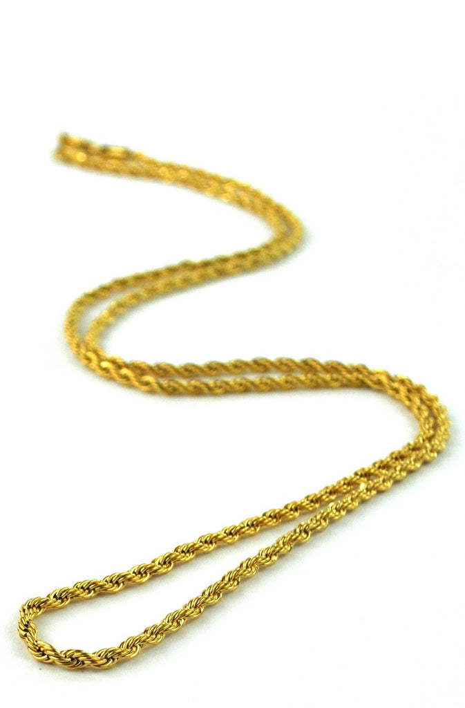 2.5 MM Rope Chain - The Gold Gods – CALIFORNIA ACCESSORIES
