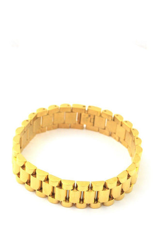 Gold Watch Link Bracelet - The Gold Gods