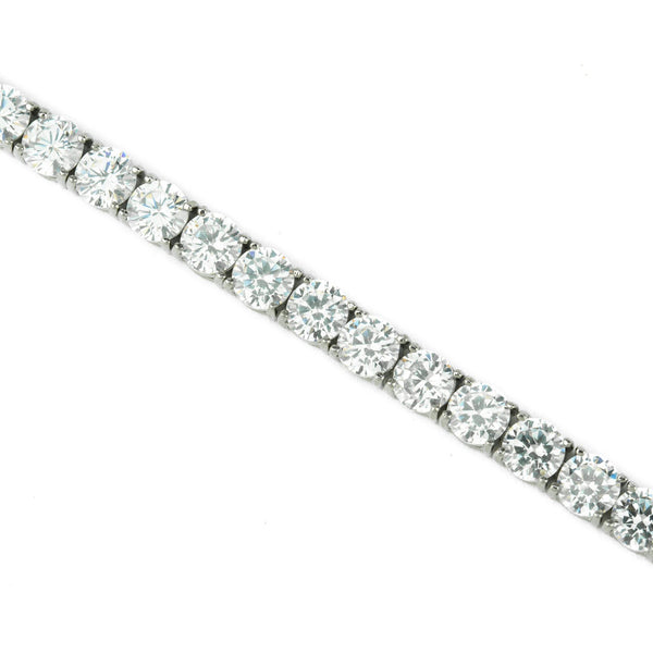 4MM Diamond Tennis Chain in White Gold - The Gold Gods